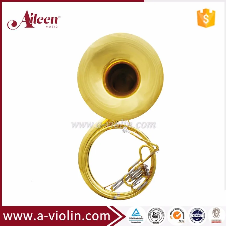 Bb Key Yellow Brass Cupronickel Piston Jinbao Sousaphone For Sale