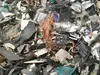 Shredded electronic household appliances