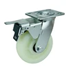 double brake caster wheel 450kg doule swivel hydraulic caster wheel industrial pp caster