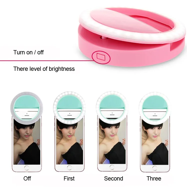 Selfie Light Portable Flashing Led Camera Phone - Buy Led Flashing ...