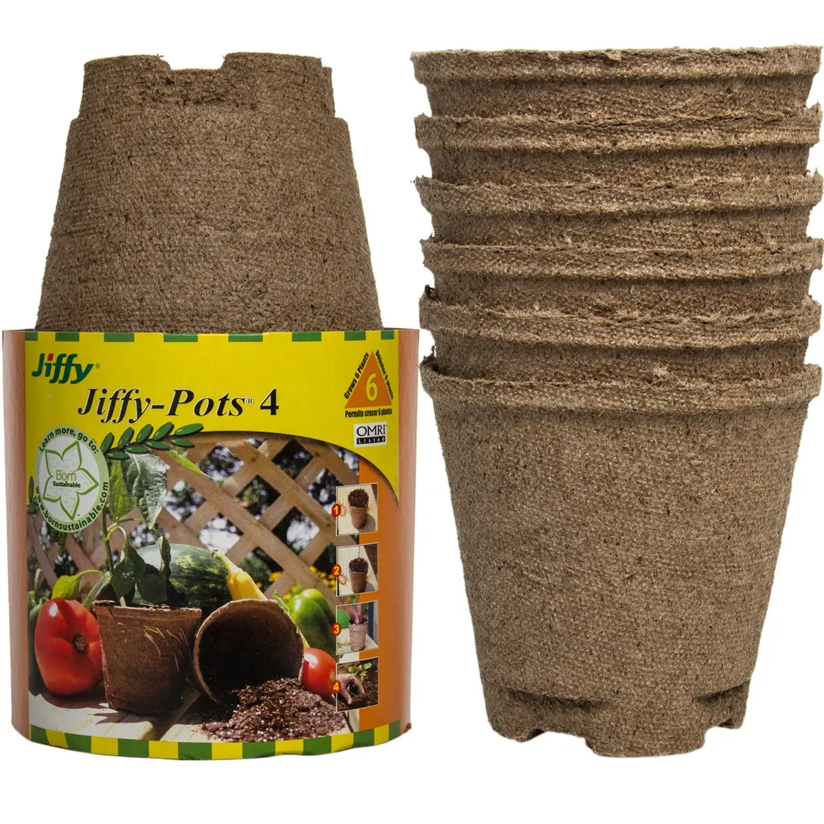 Jiffy 12Pk 2.25 Round Peat Pot