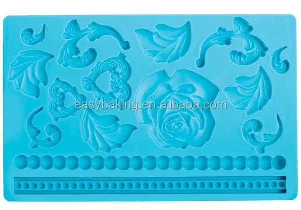 FGM-010 Baroque Fondant and Gum Paste Mold-2