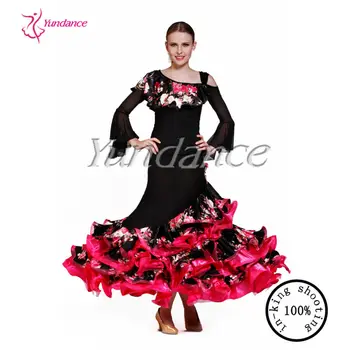 Onwijs Flamenco Spaans Jurk Voor Vrouwen Ruche Rok Ab035 - Buy Spaans BS-76