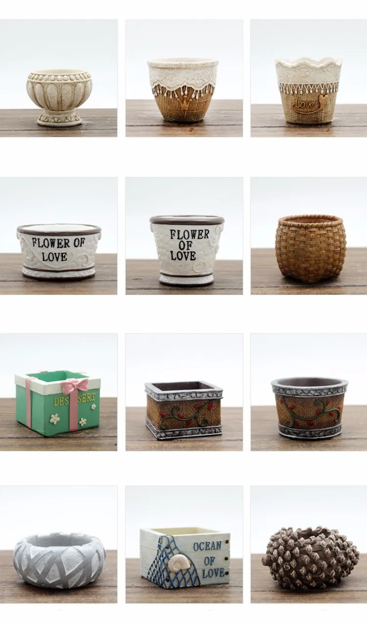 Roogo Resin Bamboo Basket Flower Pots For Sale Buy Flower Pot Basket