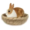 Rypet Grass Bed for Rabbits - Natural Woven Nest Safe & Comfortable for Rabbits, Chinchillas, Guinea pigs, Bird & Other Animals