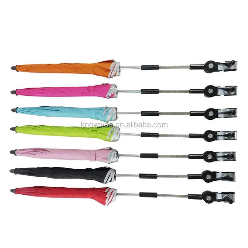 Custom Make Outdoor Clip On Pram Carriage Baby Sun Shade Umbrellas Baby