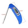 Instant Read Backlit Display Foldable BBQ Thermometer LCD Digital Cooking Thermometer Auto On/Off Probe Meat
