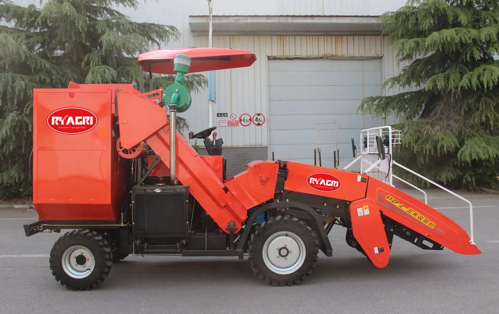 Mini Corn Cob Combine Harvesting Machine 1100mm Harvest Width For Corn