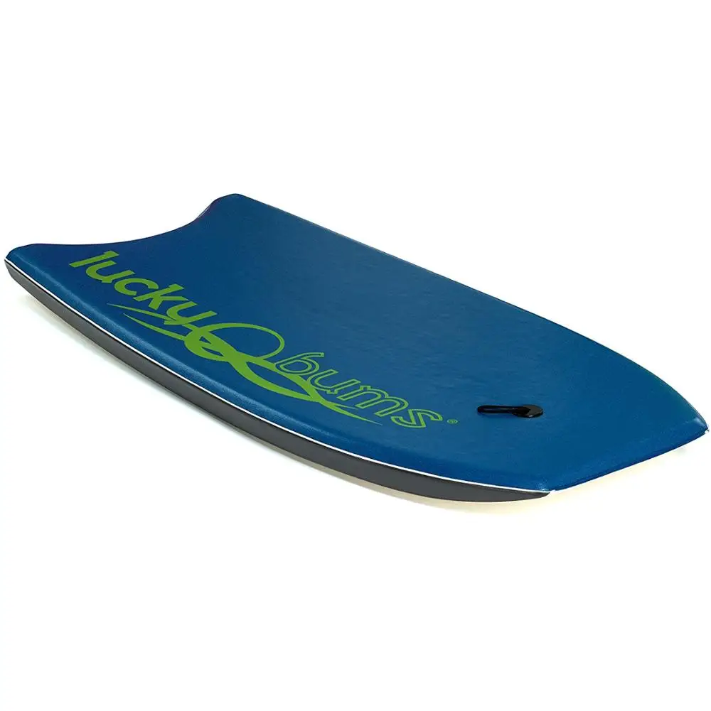 Lucky Bums Body Board with EPS Core Slick Bottom and Leash for Kids and Adults