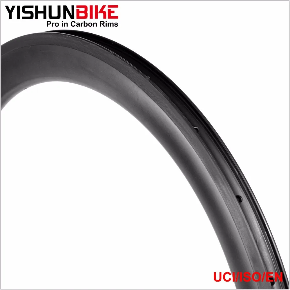 Yishun 700c Bike 50mm Clincher 545mm Erd Racing Carbon Rims On Flat