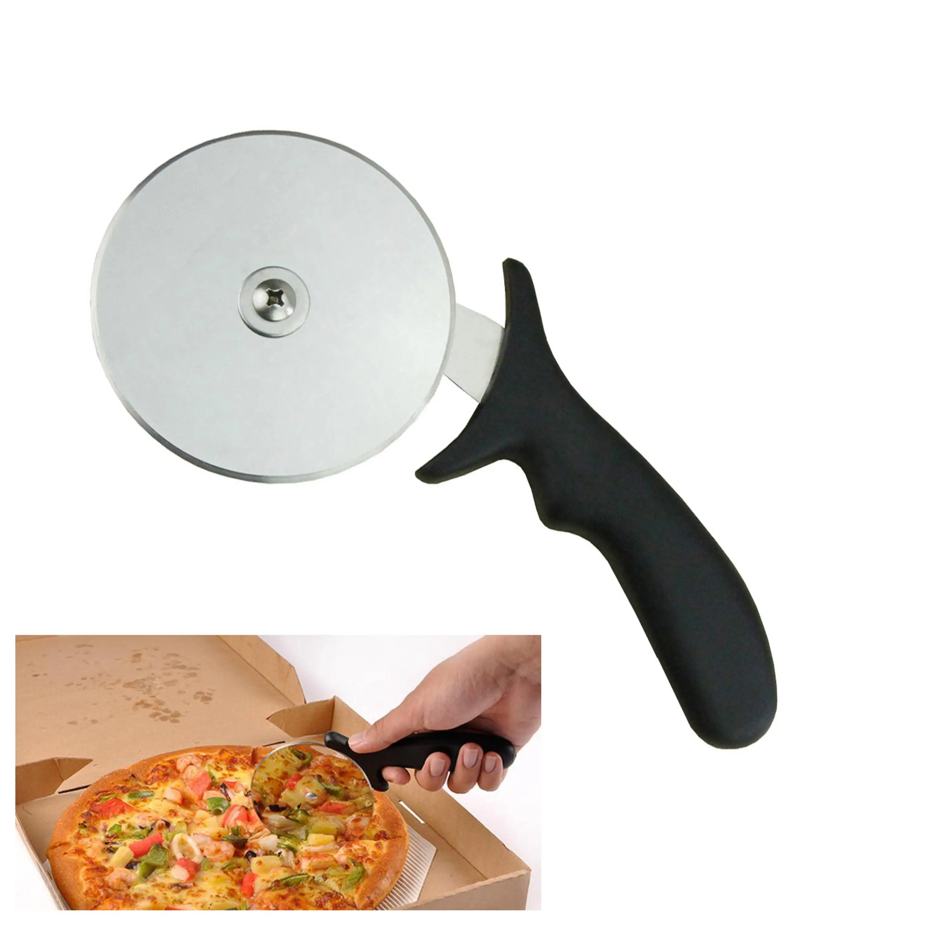 Heavy duty pizza cutter