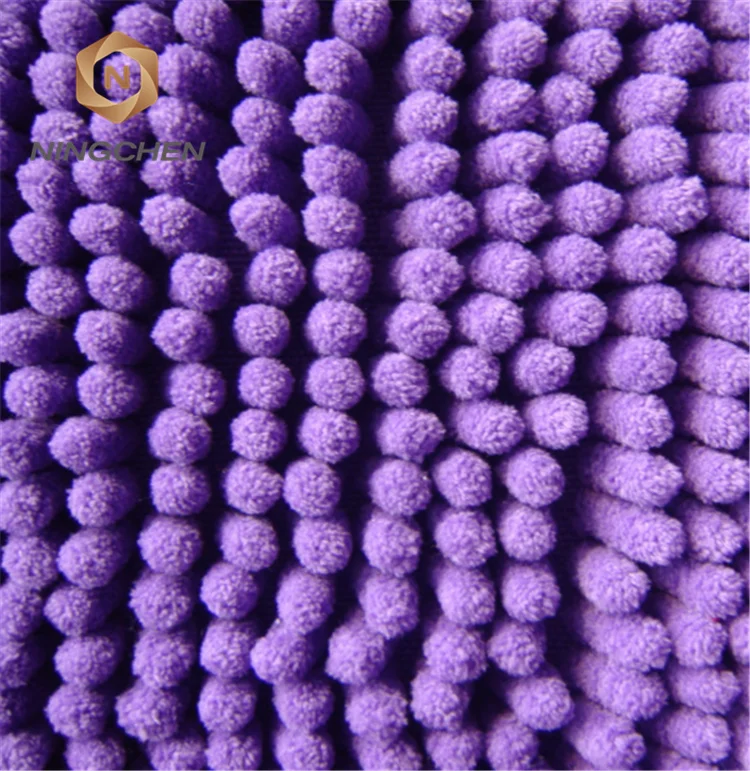 Car Cleaning Chenille Microfiber Fabric For Mop Head Chenille Cleaning Microfiber Chenille