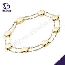 Black beads fashion women silver macrame bracelet
