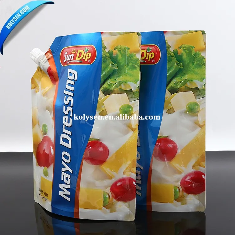 Kolysen printed top grade spout juice drink pouch with factory price