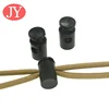 27*6mm POM matte black color plastic stopper cord lock stopper plastic toggle for cord