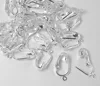 Silver Plated Clip on Earring Findings Converting From Standard Ear Wires