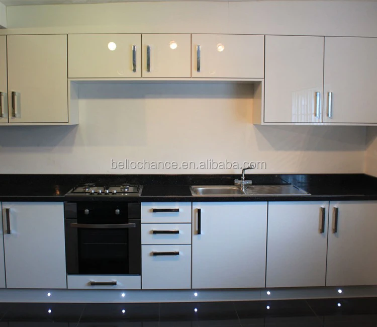 New Decoration Acrylic Sheet Kitchen Cabinet White Uv Furniture