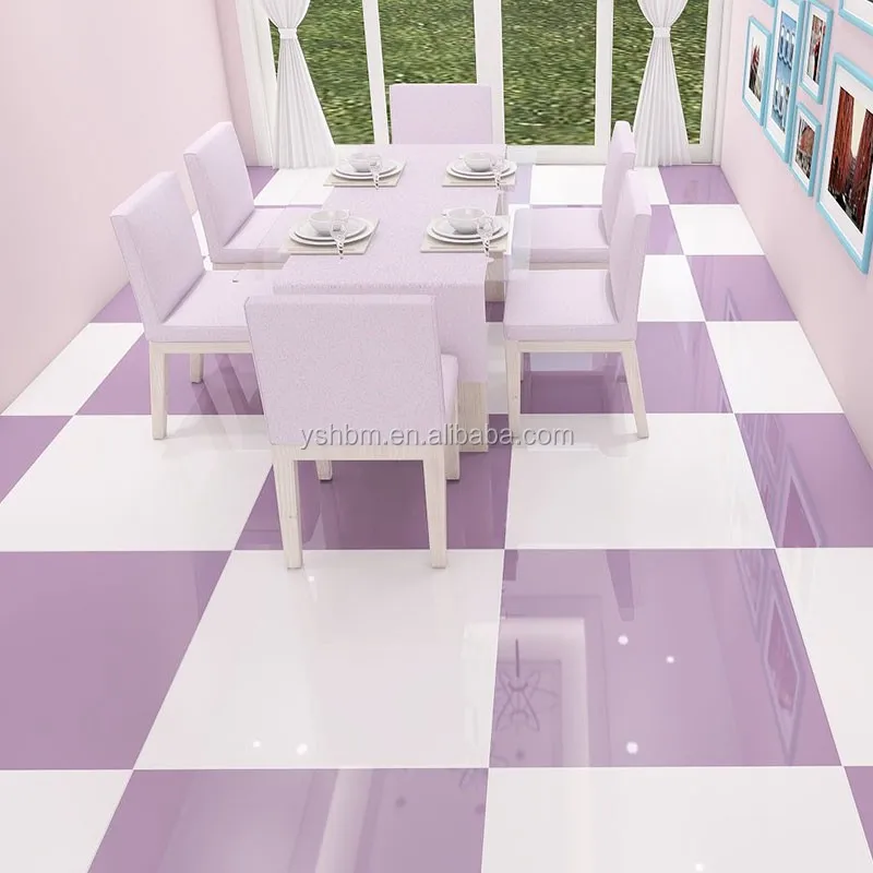 Mono Purple Color Glazed Tile Floor Glazed Tile Purple Color Floor