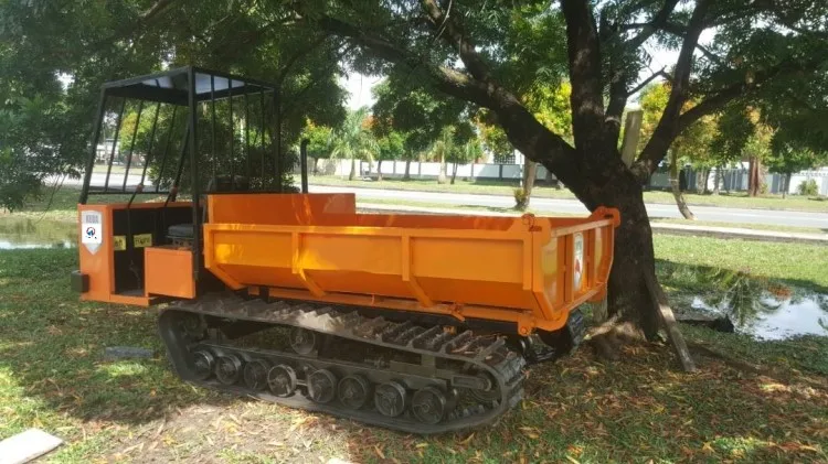 Palm Fruit crawler transporter mini dump truck dumper for Malaysia