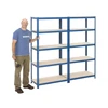 5 tier heavy steel quick assembly wall garage warehouse shelving unit