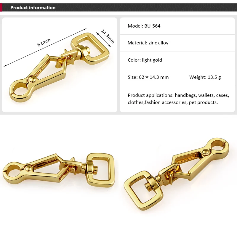 Handbag Accessories Metal Snap Hook