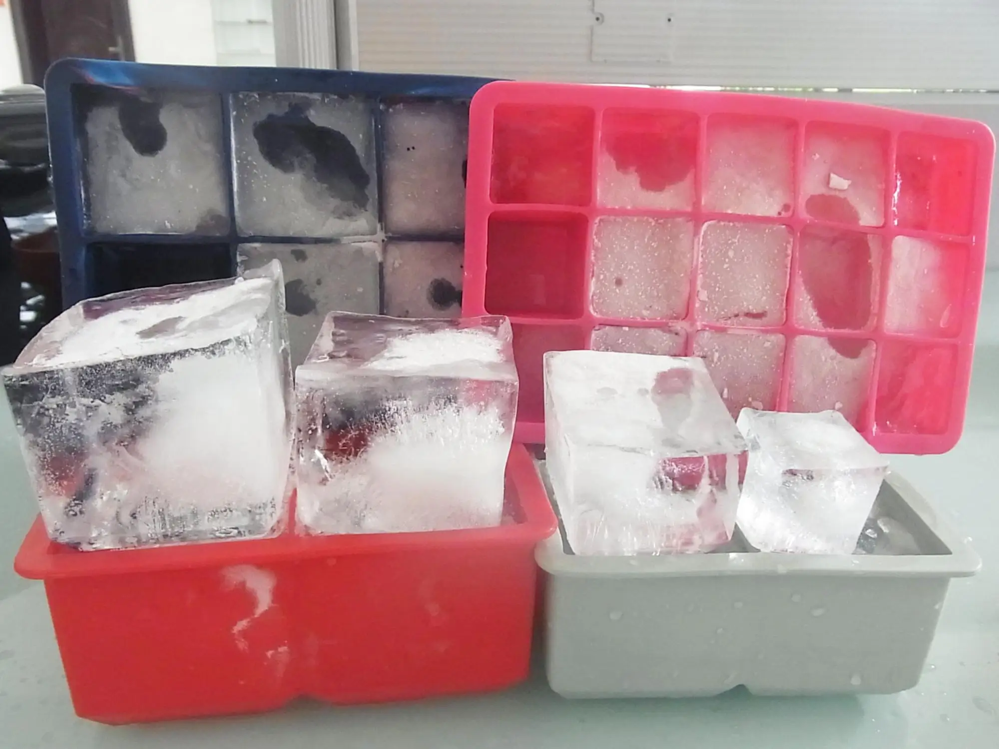 Ice Cube Tray With Lid 4 Large Silicone Ice Cube .2.25inch Buy