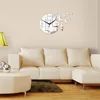 Sofa TV background 3d butterfly acrylic wall art diy mirror clock