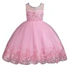 YY10353G Kids party dress wholesale baby girls summer maxi lace kids dresses for birthday wedding party