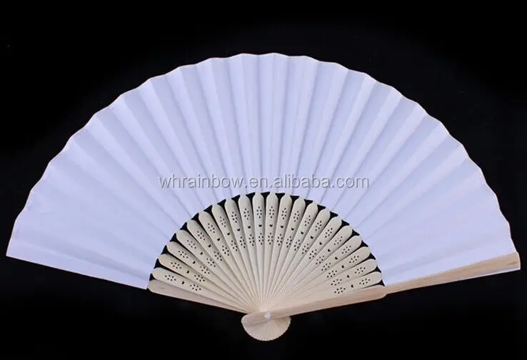 white paper fan