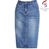 Factory wholesale fashion blue women denim jeans skirt stocklot