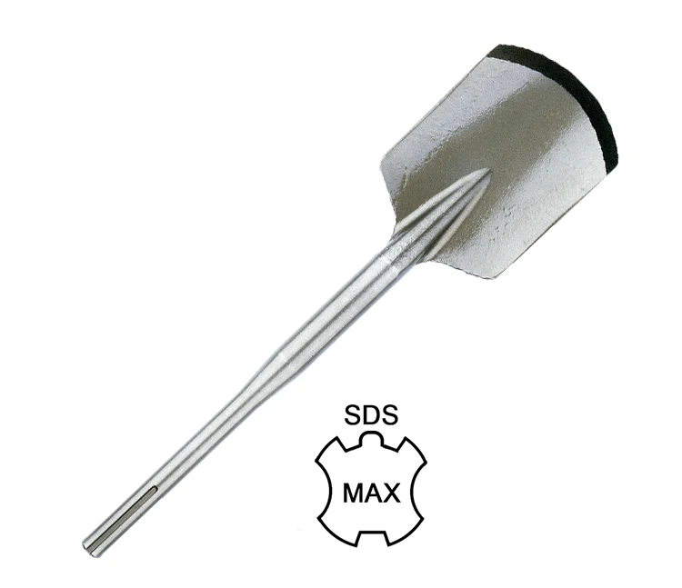 SDS Max Electric Hammer Drill Clay Spade Chisel for Removing Hard Dirt Clay and Loose Concrete