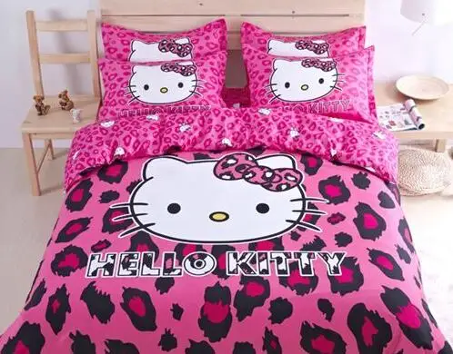 Hello Kitty Duvet Quilt Cover Set Bedding 4pcs Purple Temptation