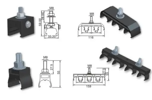 315A conductor bar for DSL conductor bar used busbar