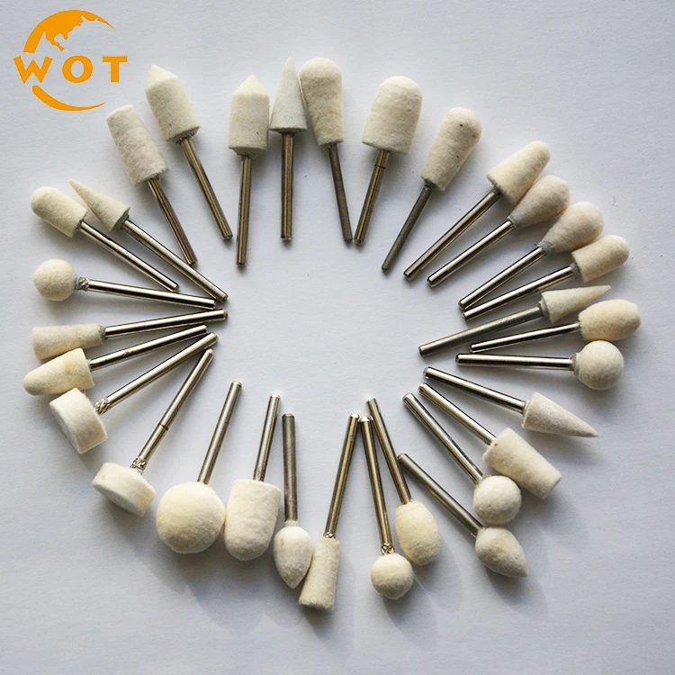 White Wool Felt Polishing Bobs With Shank Buy Polishing Bobs,Wool