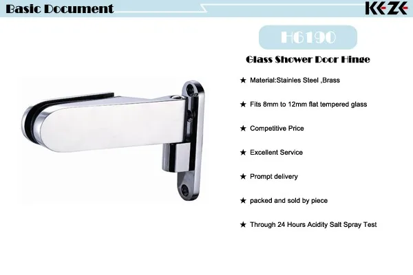 Top mount T shaped 180 degree shower screen heavy duty glass door pivot clamp hinge for glass door