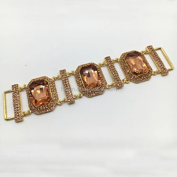 Jewelry Glass Rhinestone Bikini Buckle
