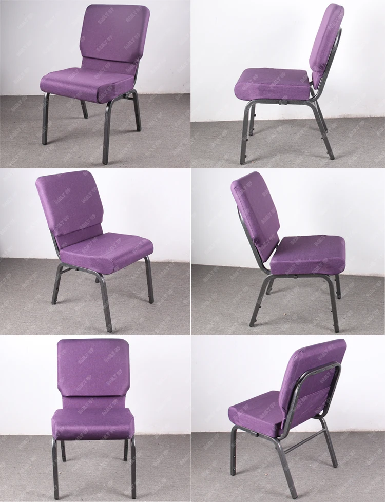 Interlocking Church Chair For Sale Purple Used Church ...