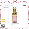 15ml elegant golden rectangular portable acrylic dropper bottle
