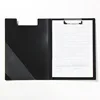 a4 plastic double-face clipboard with pen holder clip file folder
