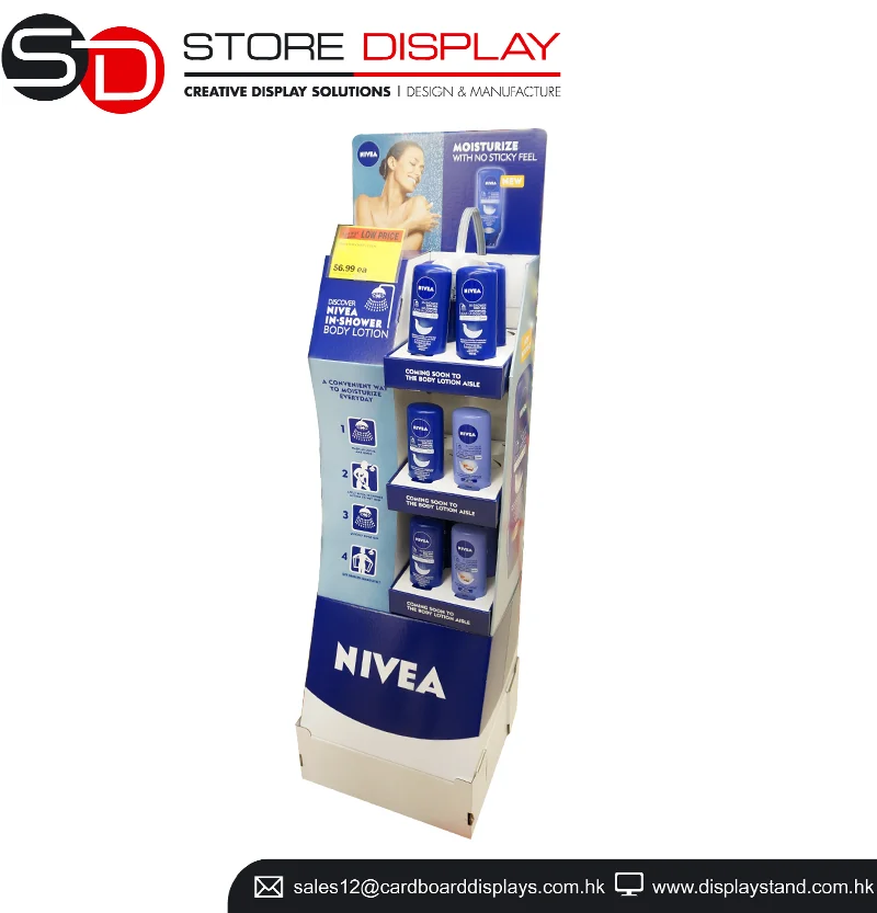 Download Luxury Customized Point Of Purchase Shampoo Cardboard Pos Display Rack For Nivea - Buy Chocolate ...