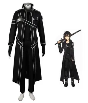 Sword Art Online Kirito Cosplay Costume Men Game Cosplay Male