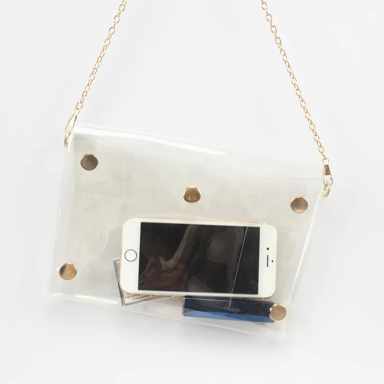 transparent envelope clutch