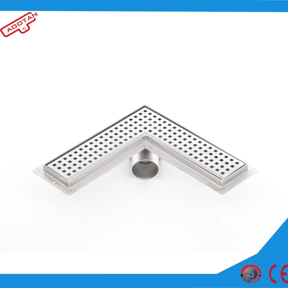 Custom Made Right Angle Shower Drain/floor Drain/corner Drain With