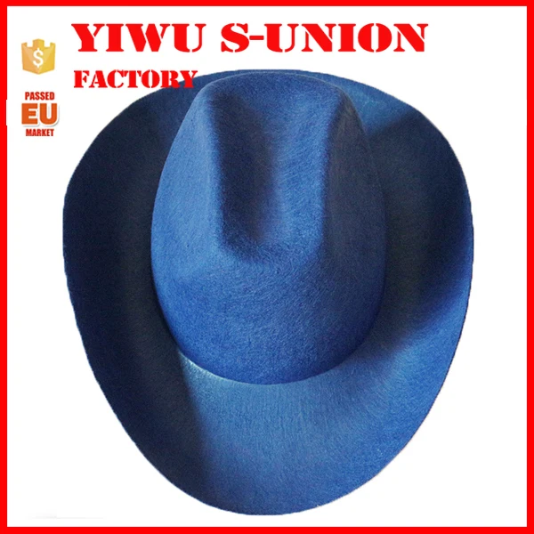 定制染色蓝色墨西哥牛仔帽