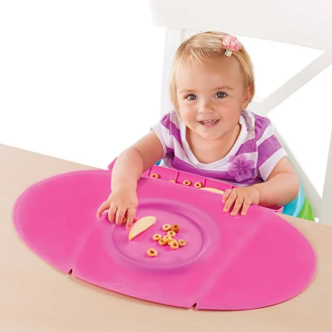 Bpa Free Round Kids Dinning Placemat Silicone Baby Table Mat Buy