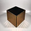 wholesale wedding brown mirror cube vase with low moq