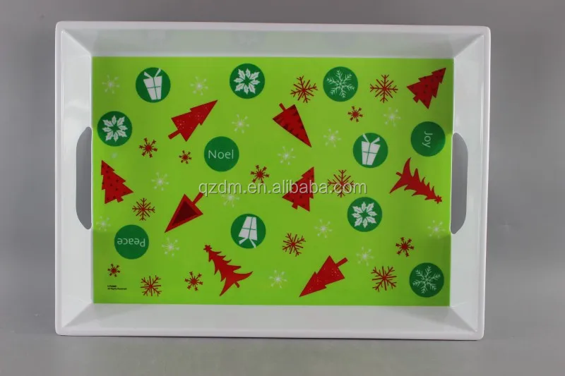 Christmas Melamine Tray Melamine Serving Tray 15inch