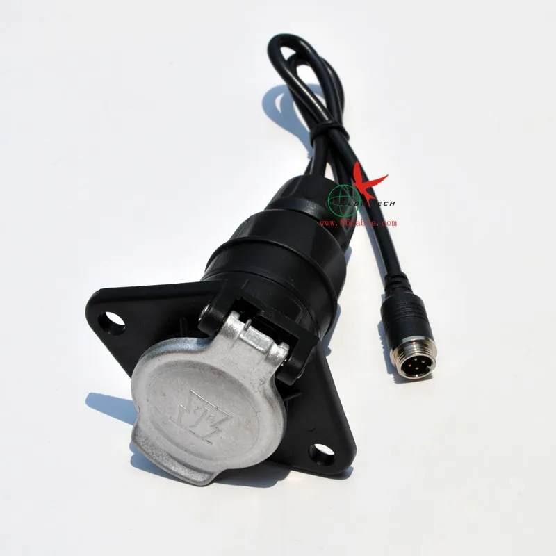 Trailer Parts 7 Pin Connector Truck Trailer Waterproof Camera Coil