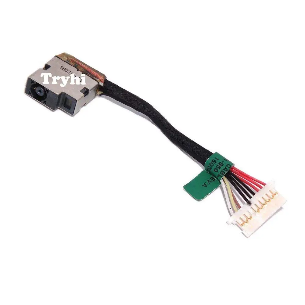 New Laptop AC DC Power Jack Socket Connector with wire Cable Harness For HP 15-BC series Omen 15-AX 799751-Y50 799751-S50 799751-F50 15-BC068NR 15-BC220NR 15-BC223TX plug in charging port Motherboard