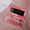 Eyes Makeup 3 in 1 Cosmetics Chocolate Rose Cosmetic Blush Eye Shadow Palette highlight palette private label